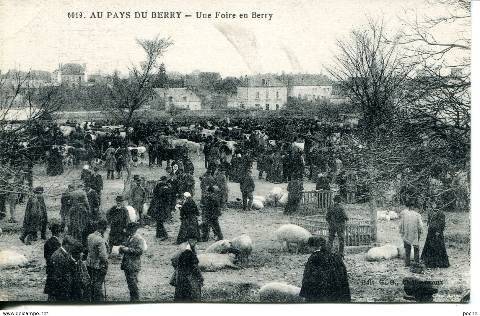 N°73870 -cpa Au Pays Du Berry -une Foire En Berry- - Kermissen