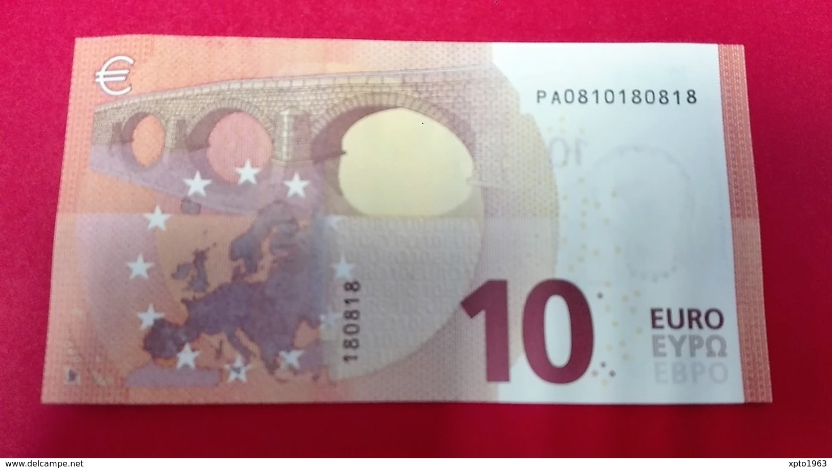 10 EURO NETHERLANDS P001A4 - Draghi - Only Three Different Digits - PA0810180818 - UNC - NEUF - FDS - 10 Euro