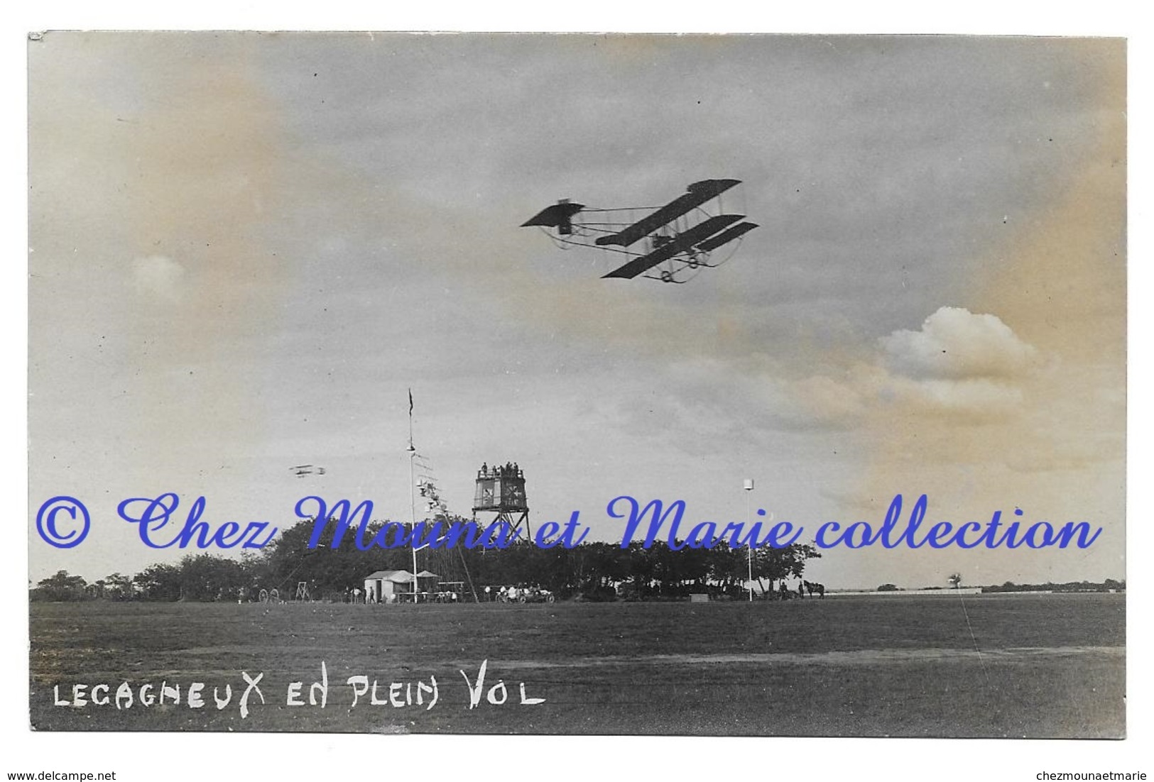 AUBRUN LEGAGNEUX PAILLETTE BALSAN AVIATEUR PILOTE  - VERS AVRILLE - AEROPLANE - MAINE ET LOIRE - CARTE PHOTO - Autres & Non Classés