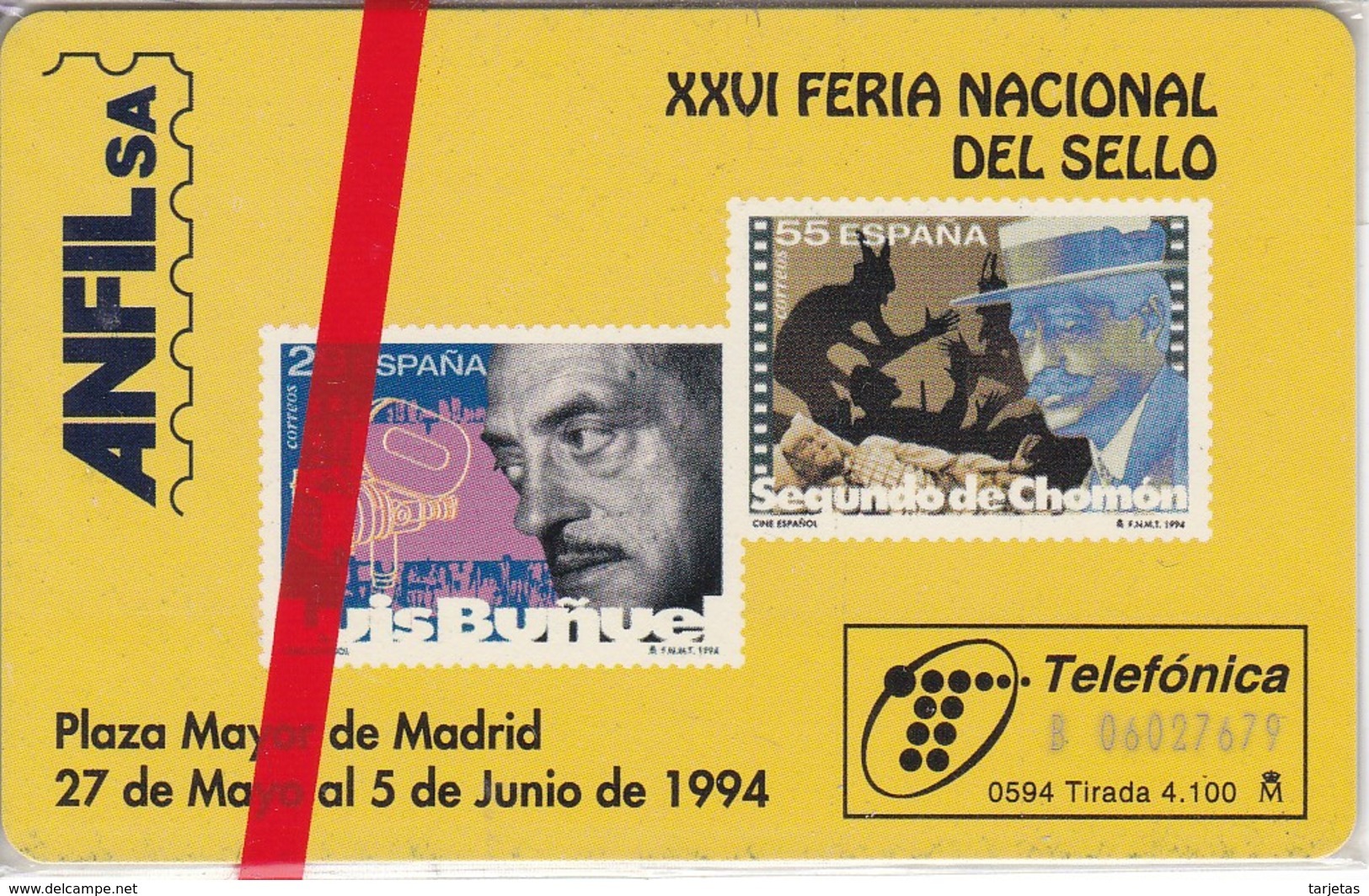 ANFIL CINE DE TIRADA 4100 NUEVA-MINT  (SELLO-STAMP) - Stamps & Coins