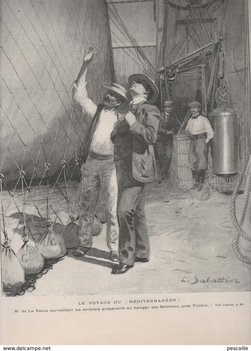 L'ILLUSTRATION 19 10 1901 - BALLON LE MEDITERRANEEN LES SABLETTES - AFRIQUE DU SUD TRANSVAAL BOERS - THEATRE FRANCAIS - - L'Illustration