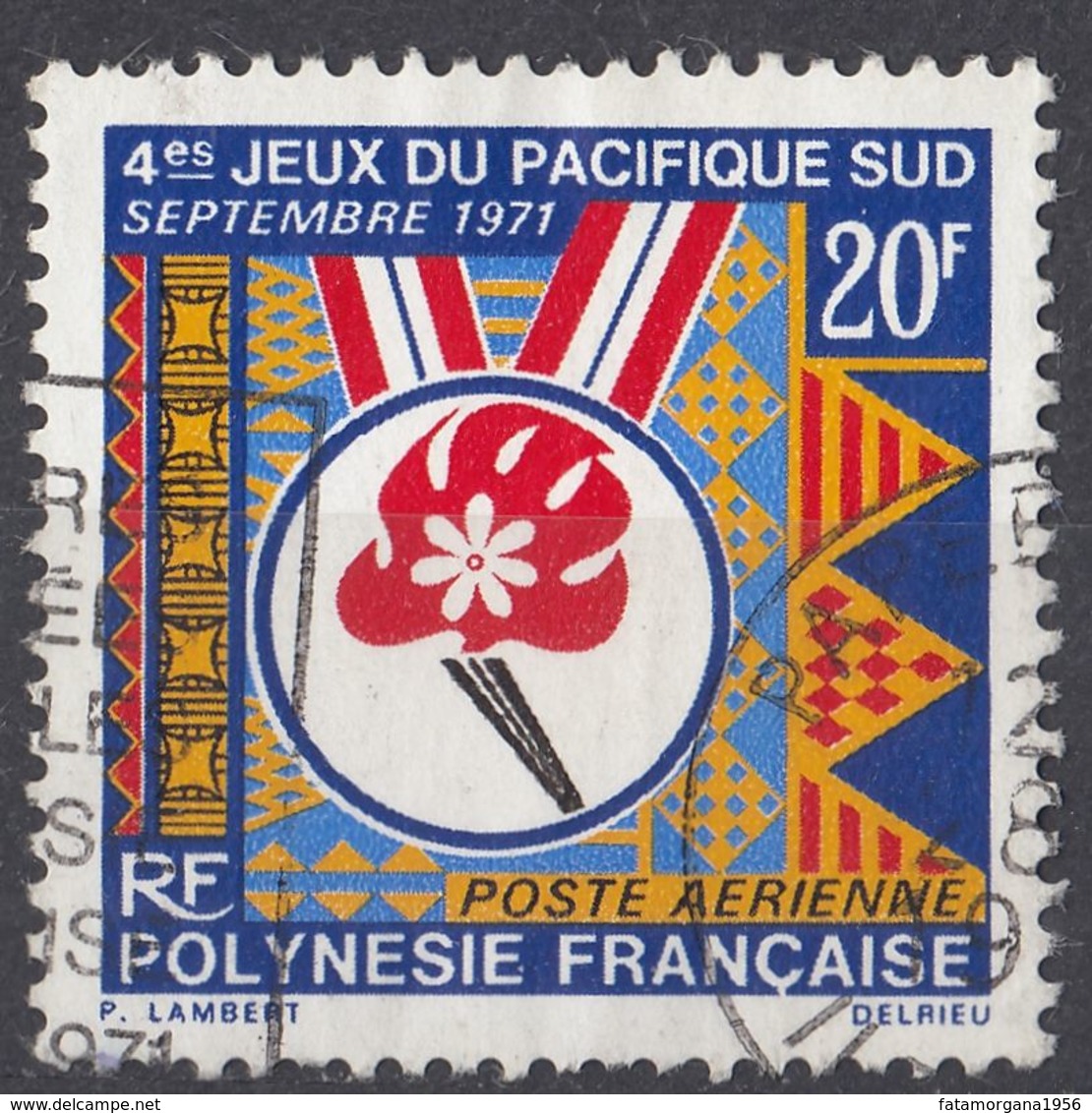 POLYNESIE Française - 1971 - Yvert Posta Aerea  43 Usato. - Usati