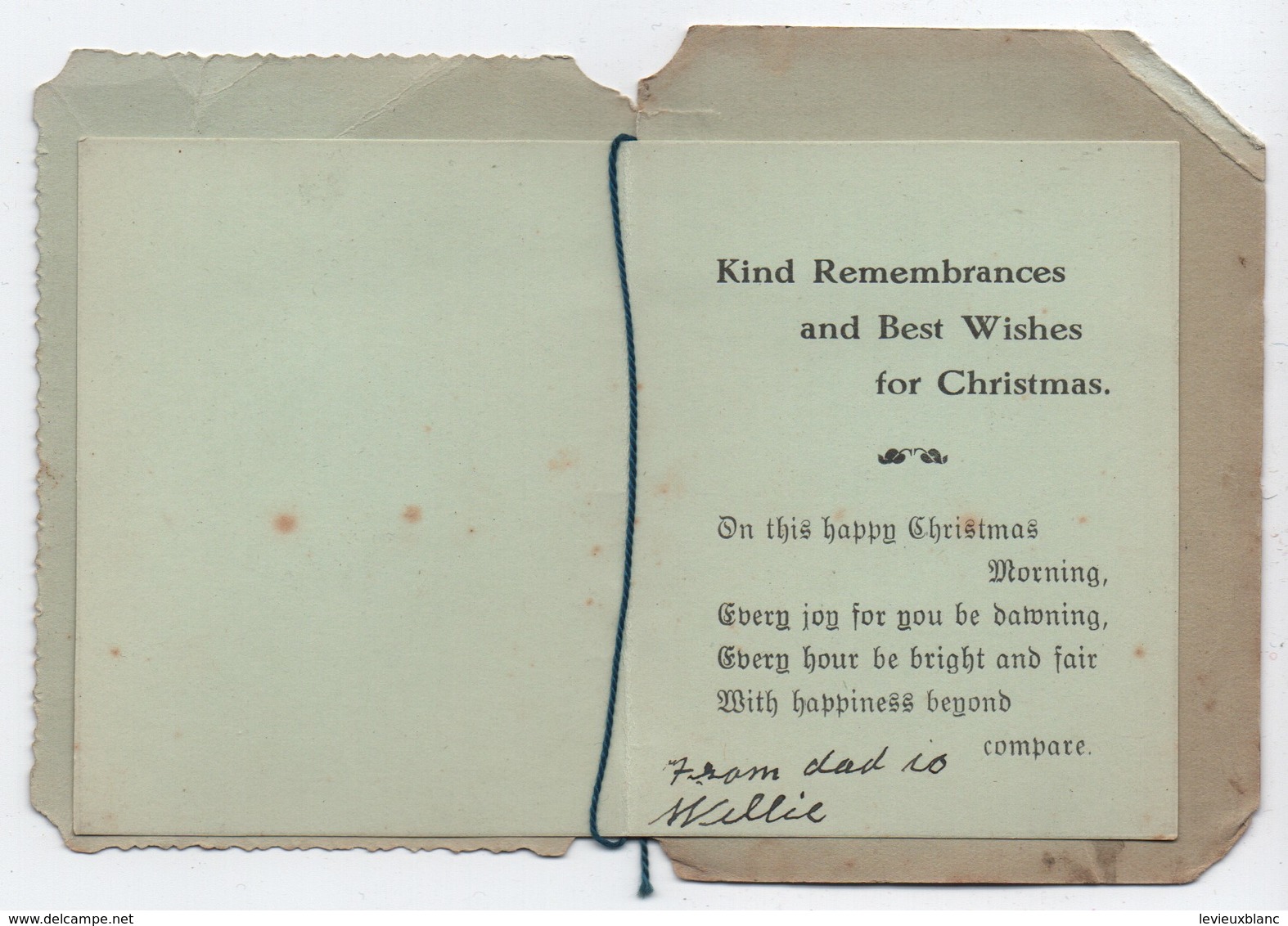 Carte De Voeux/Kind Remembrances And Best Wishes For Christmas/ Vache Les Pieds Dans L'eau/Vers 1900-10  CVE157 - Neujahr