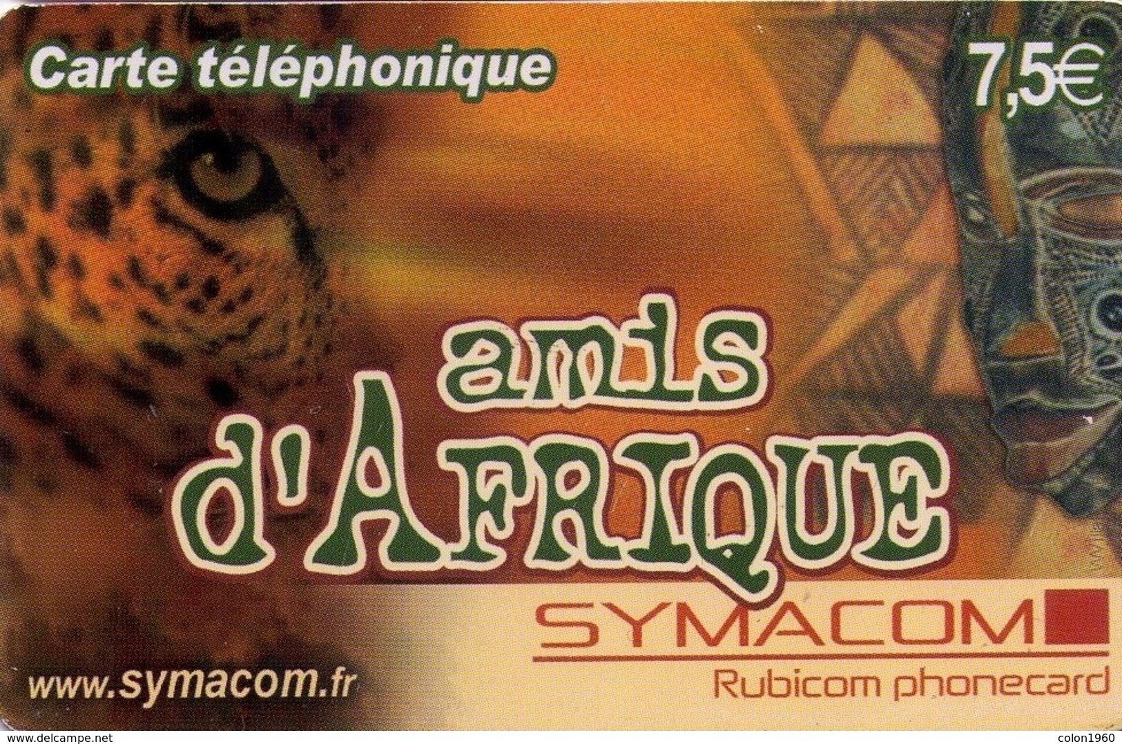 TARJETA TELEFONICA DE FRANCIA (PREPAGO). Amis D'Afrique (Type 1). FR-SYM-AFR-0001. (707) - Otros & Sin Clasificación