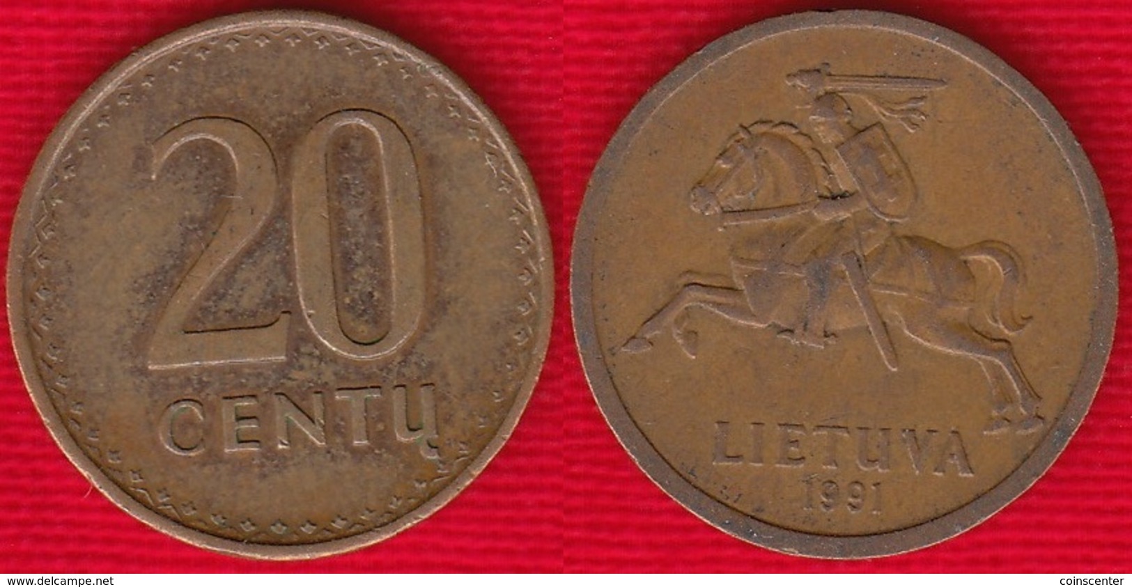 Lithuania 20 Centu 1991 Km#89 Bronze - Lithuania