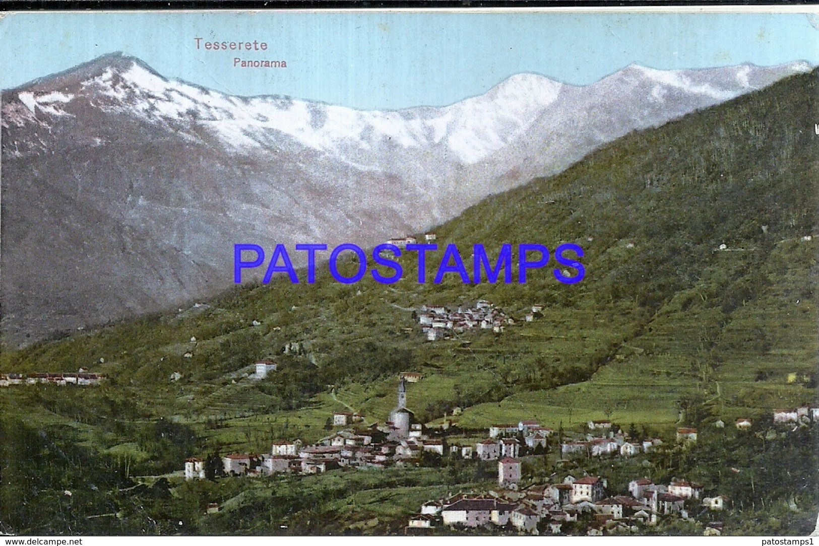 114895 SWITZERLAND TESSERETE VIEW PANORAMA POSTAL POSTCARD - Tesserete 