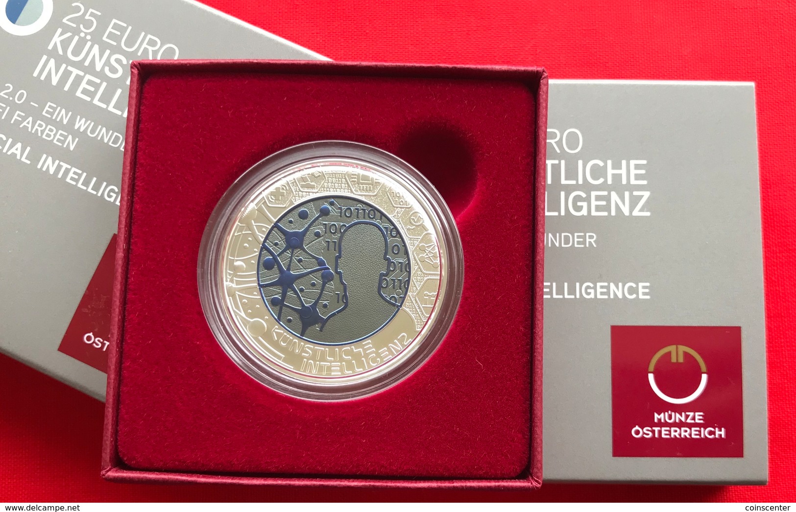 Austria 25 Euro 2019 "Artificial Intelligence" Ag Niobium UNC - Autriche