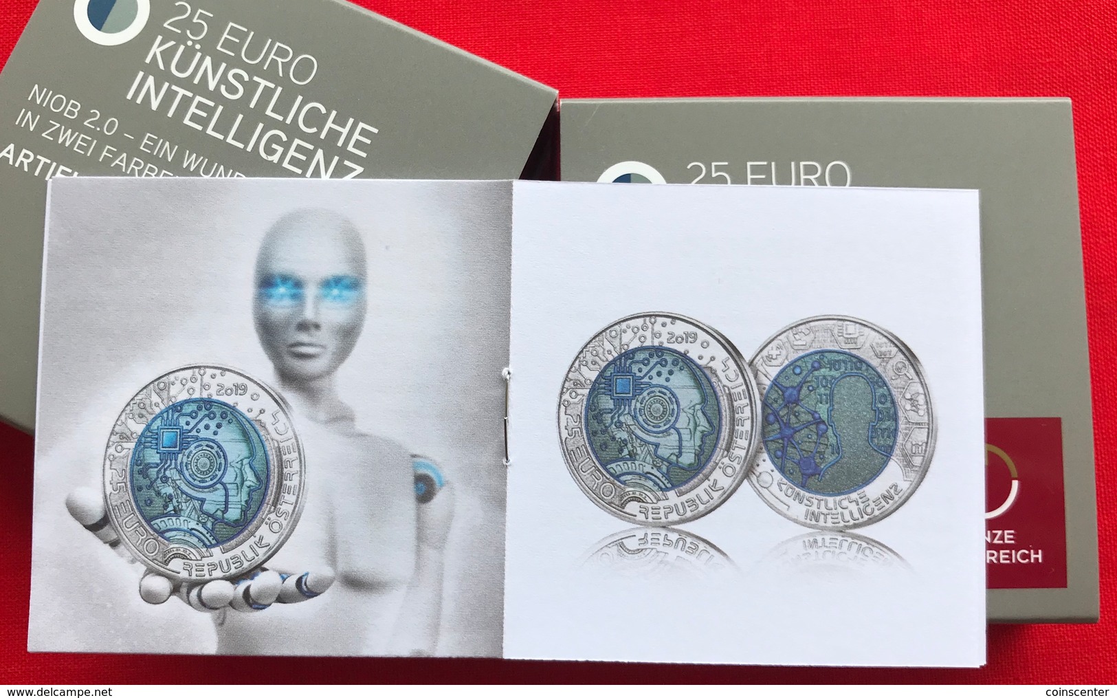 Austria 25 Euro 2019 "Artificial Intelligence" Ag Niobium UNC - Autriche