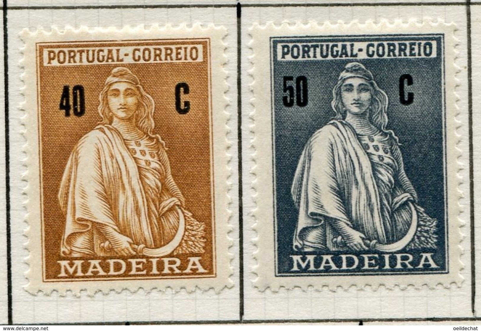 13547 Madère Collection Vendue Par Page N°  55/6 + Taxe 1/3 (*)/ *  1898-1929   B/TB - Madère