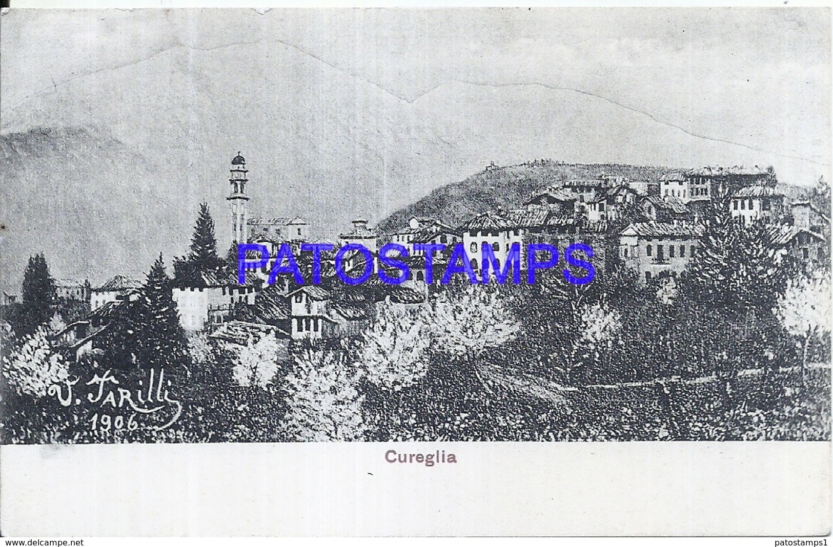 114899 SWITZERLAND CUREGLIA ART VIEW PARTIAL POSTAL POSTCARD - Altri & Non Classificati