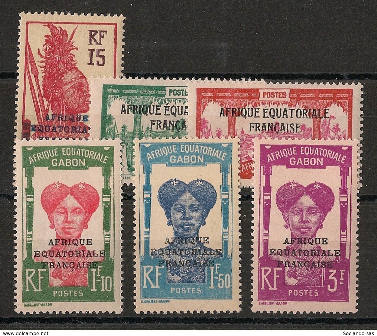 Gabon - 1928-31 - N°Yv. 116 à 120 - Série Complète - Neuf Luxe ** / MNH / Postfrisch - Neufs