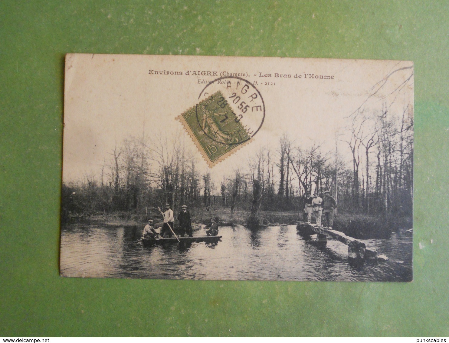 CPA CHARENTE ENVIRONS D AIGRE LES BRAS DE L HOUME 1917 BON ETAT GENERAL - Autres & Non Classés