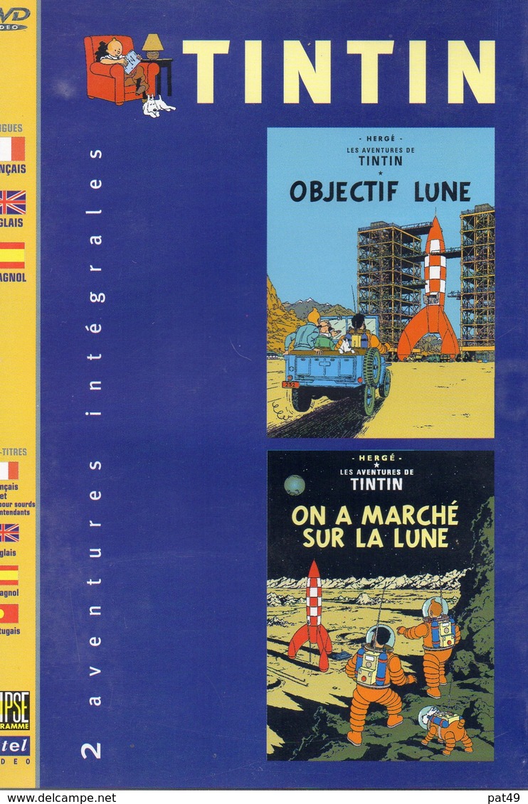 Tintin Et Milou - Objectif Lune Et On A Marché Sur La Lune - Animatie