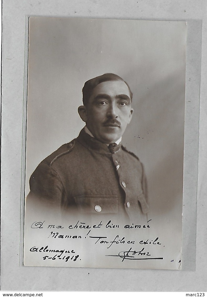 CAMP DE HAMELS-MERKSEM: FOTOKAART-OORLOG 1914-18-KRIJGSGEVANGEN-JEAN VAN WEERT -W83439-SOLDAAT - War 1914-18