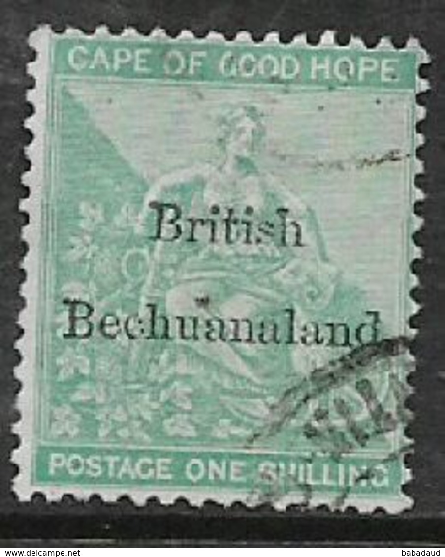 Bechuanaland, VR, 1886 Opt On CoGH, 1/=, Used - 1885-1895 Crown Colony