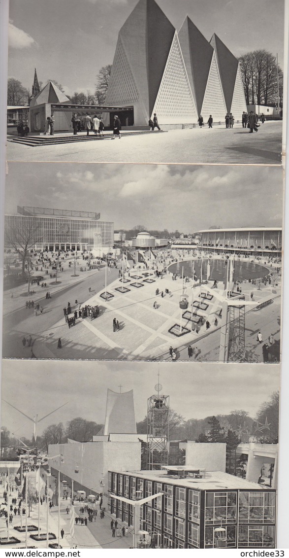 CPSM Bruxelles - Exposition Universelle De Bruxelles 1958 - Dépliant De 10 CPSM En Noir Et Blanc - Weltausstellungen