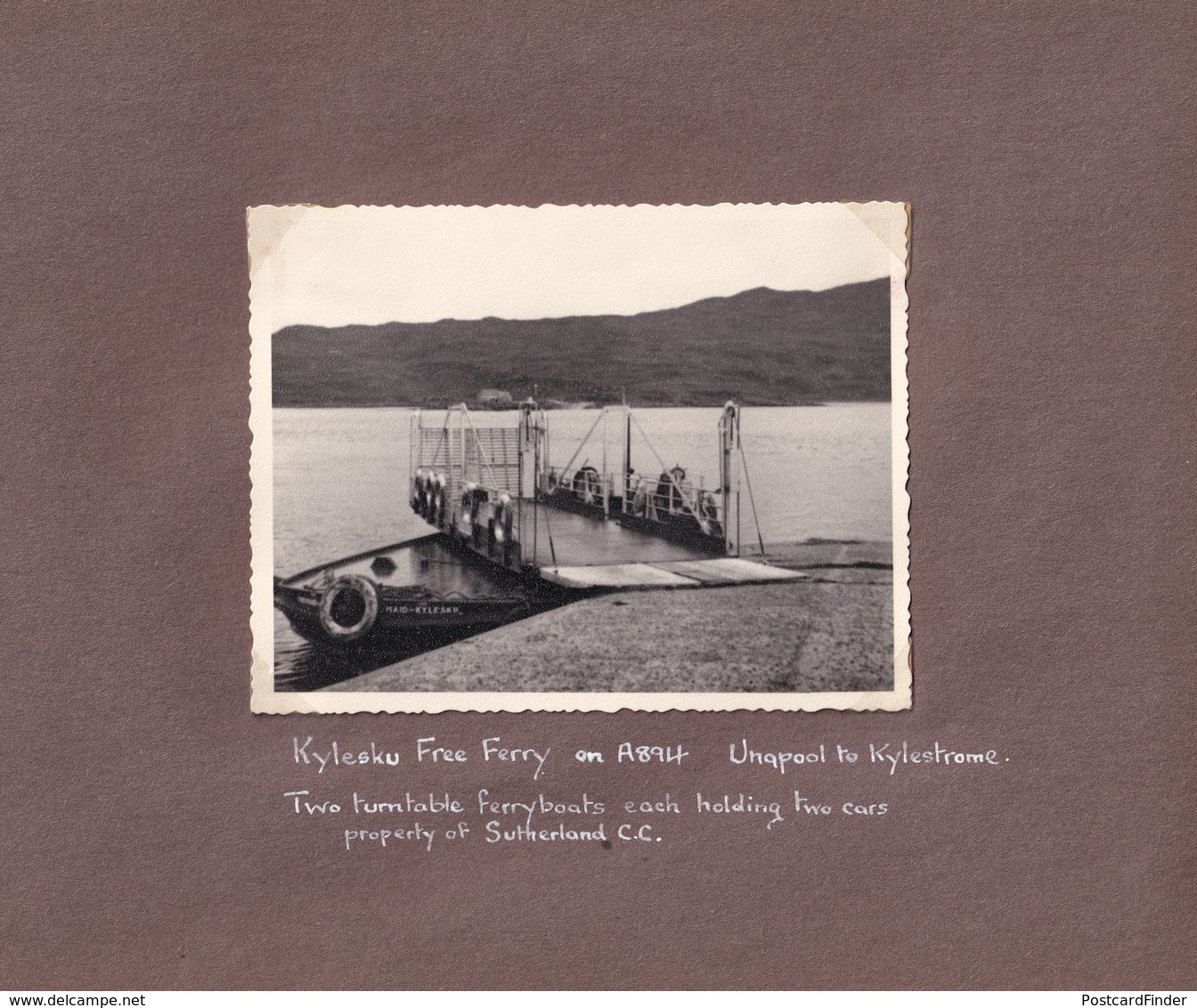 John O Groats Hotel To Kylescu Ferry 1953 Map Photo Collection - Tourism Brochures