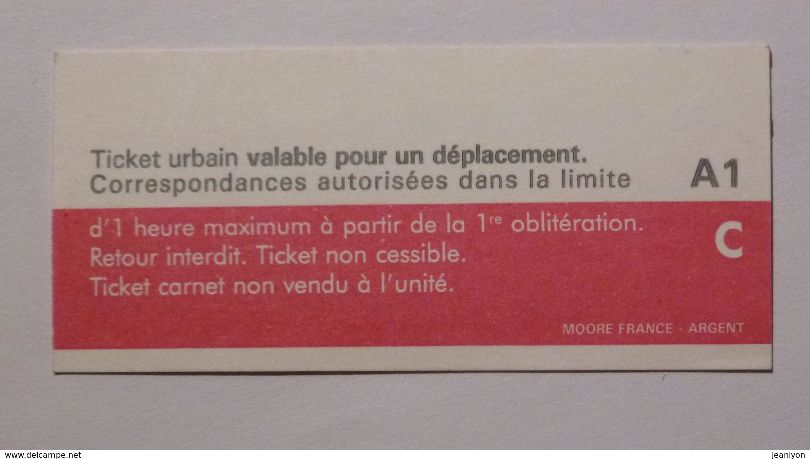 Ticket TCL Lyon (69/Rhône) - Bus Métro - Urbain Carnet - POUR TOUS / Rose ( Oblitéré En 2001 ) - Europe