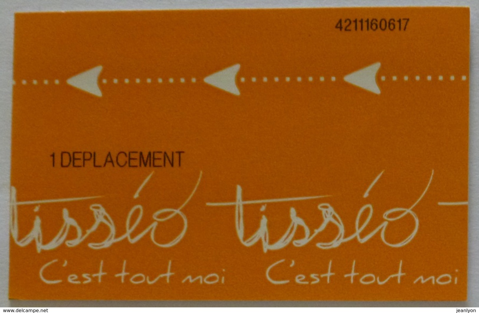 Ticket TISSEO Toulouse (31/Haute Garonne) - Bus / Métro / Tramway - 1 Déplacement - Ticket Utilisé - Europe