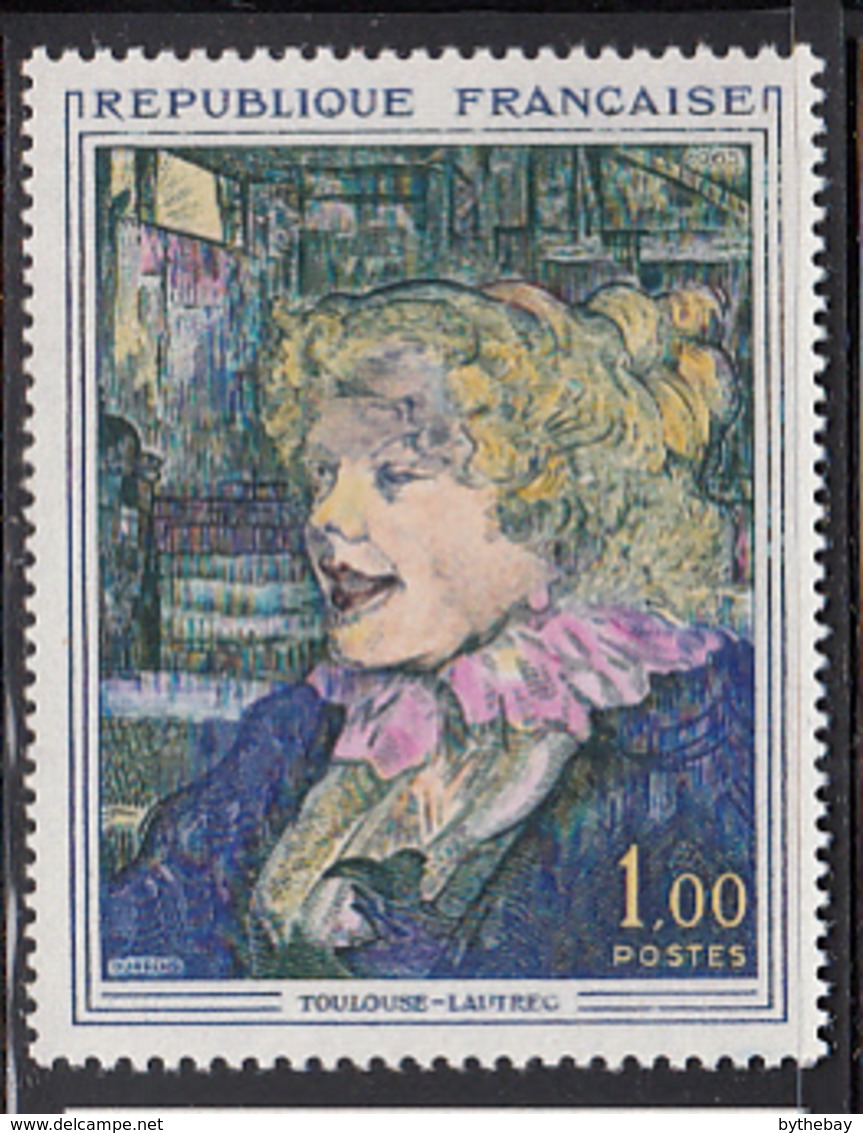 France 1965 MNH Sc 1113 1fr The English Girl From The Star By Toulouse-Lautrec - Neufs