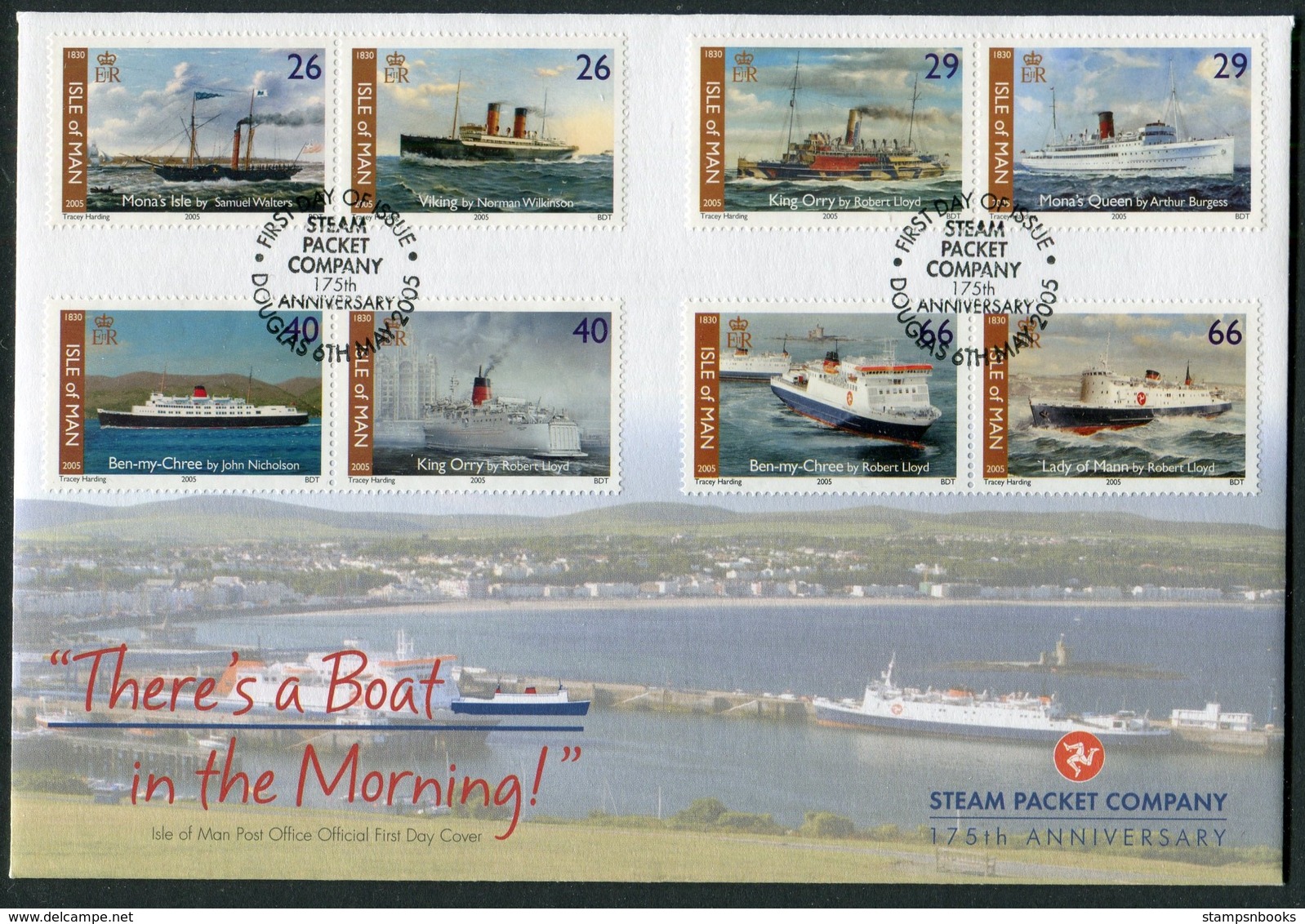 2005 Isle Of Man, F.D.C. / I.O.M. Steam Packet Company, Ships First Day Cover - Man (Insel)