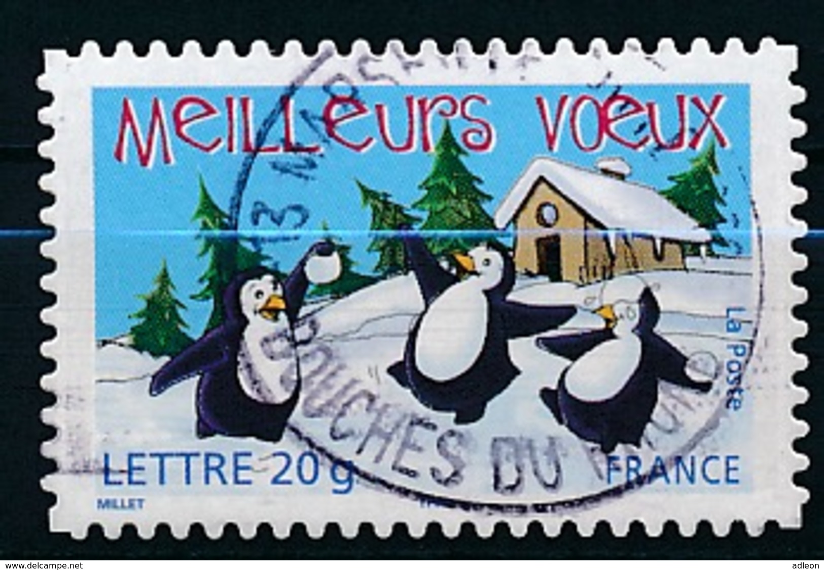 France 2005 - Meilleurs Voeux YT A 70 (3856) Obl. Cachet Rond - Oblitérés