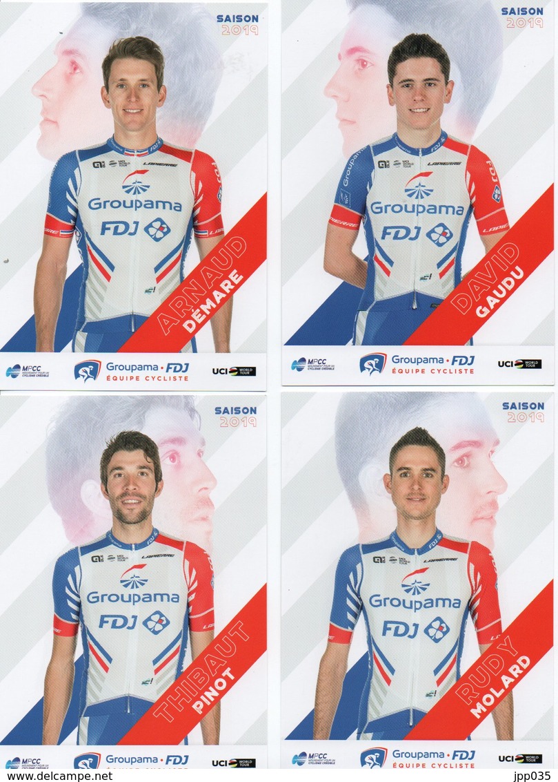 CYCLISME TOUR DE FRANCE GROUPAMA 2019  DEMARE PINOT MOLARD GAUDU - Cyclisme