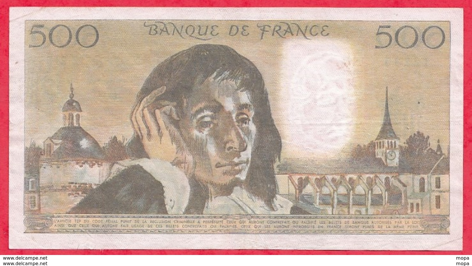 500 Francs "Pascal" Du 03/01/1985.A ----VF/SUP-----ALPH .Z.215 - 500 F 1968-1993 ''Pascal''