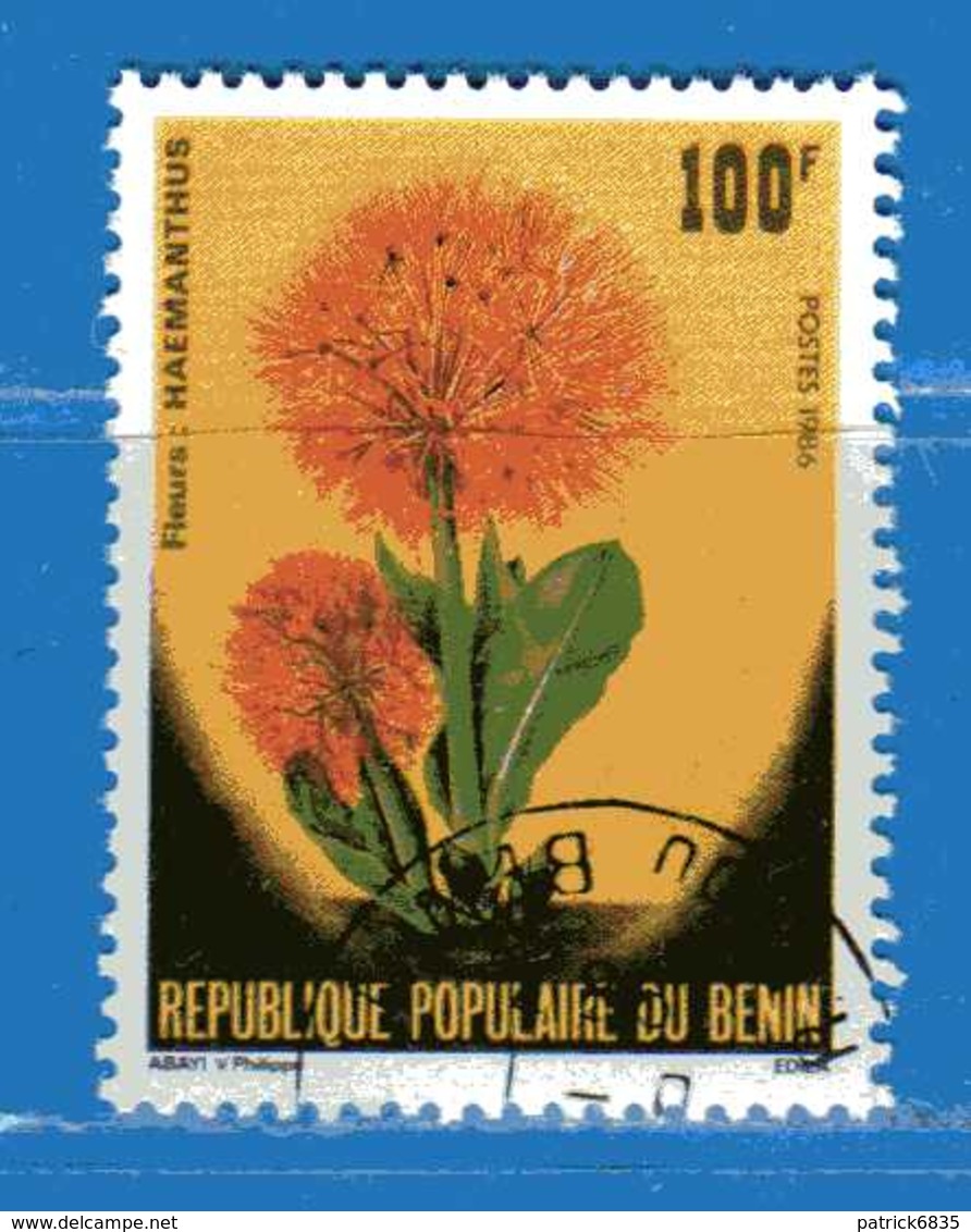 (Us3) ) BENIN ° 1986 - Flore FLEURS . - Yvert. 642. Oblitéré - Benin – Dahomey (1960-...)
