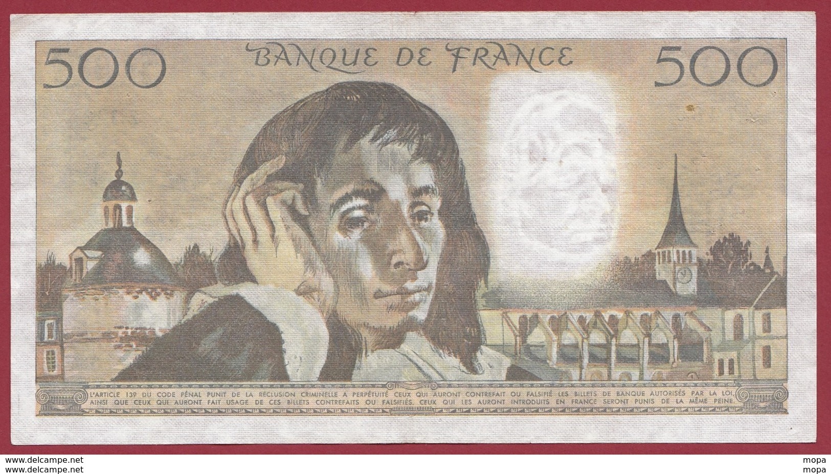 500 Francs "Pascal" Du 02/07/1981.B----F/TTB+---ALPH Z.143 - 500 F 1968-1993 ''Pascal''