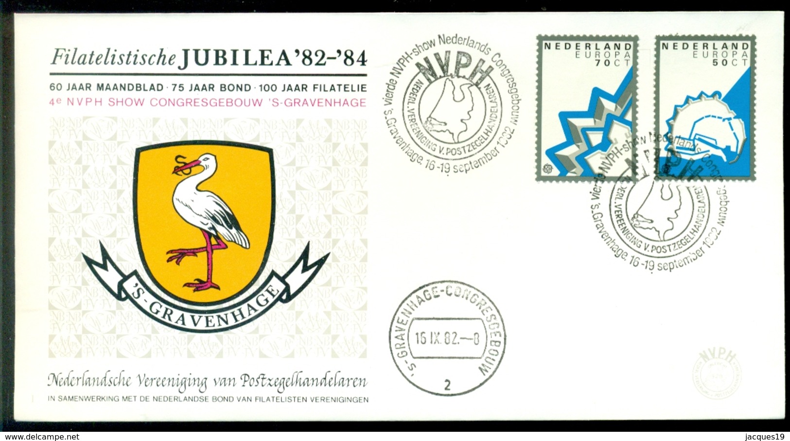 Nederland 1982 Speciale Envelop Jubilea '82-'84 4r NVPH Show Congresgebouw Den Haag - Briefe U. Dokumente