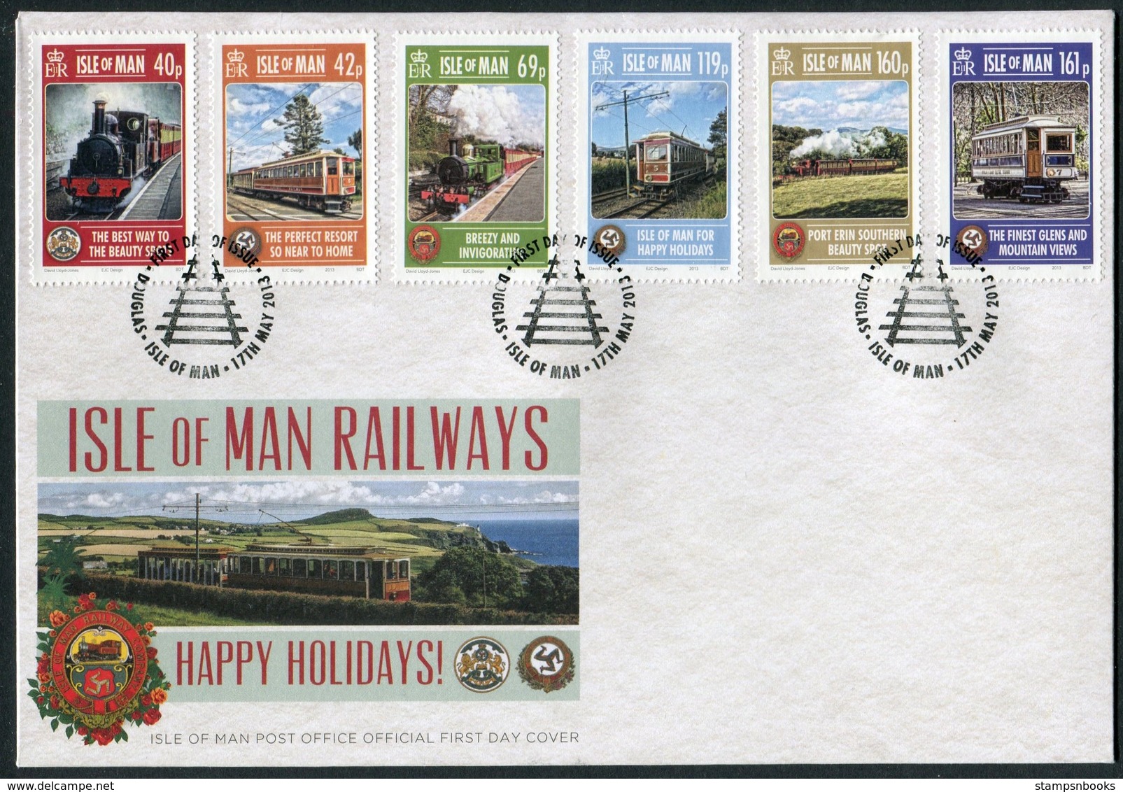 2013 Isle Of Man, F.D.C. / I.O.M. First Day Cover. Railway Trains - Isle Of Man