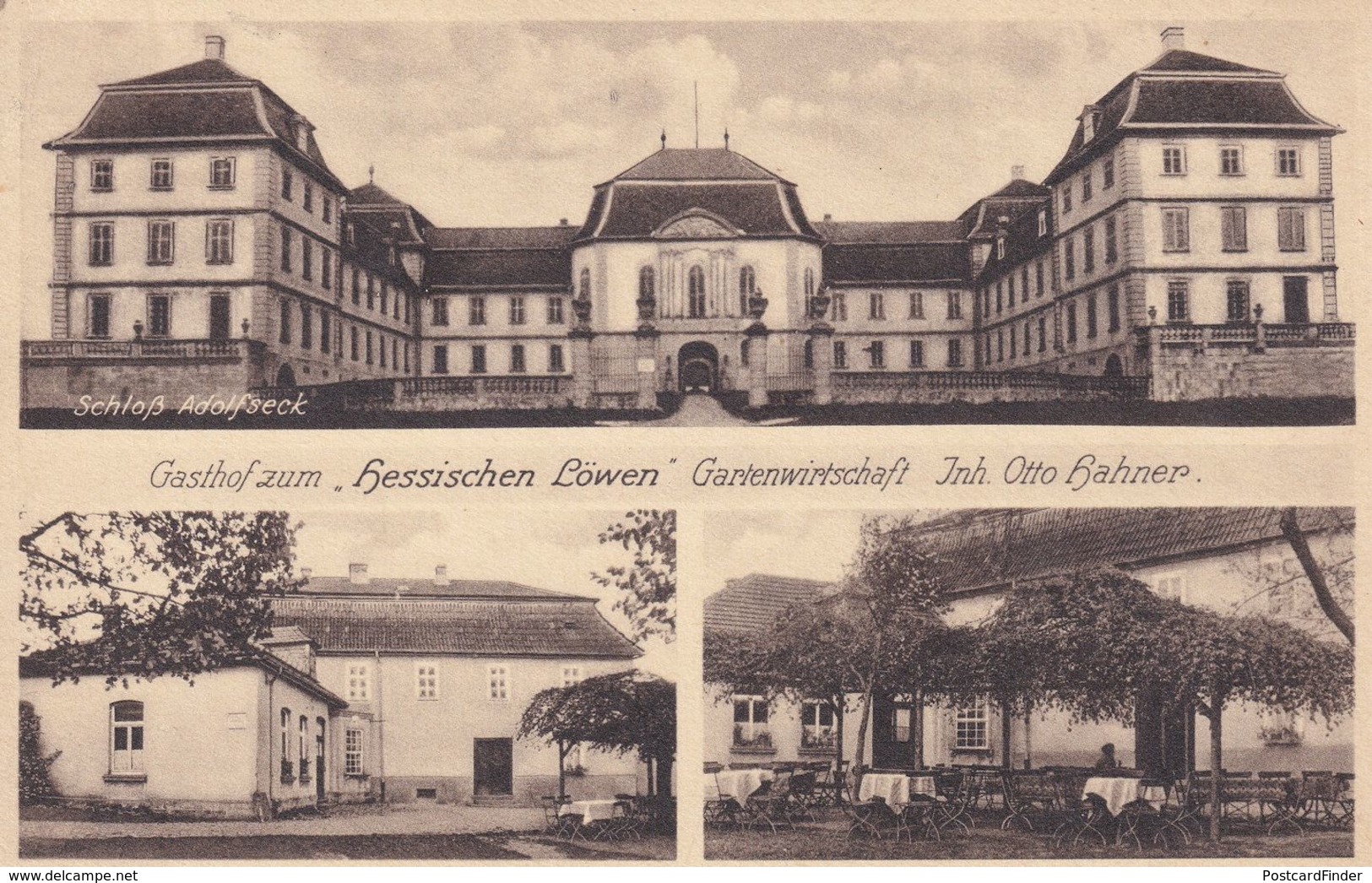 Gasthofzum Hessischen Lowen Gartenwirtschaft Otto Hahner Postcard - Other & Unclassified