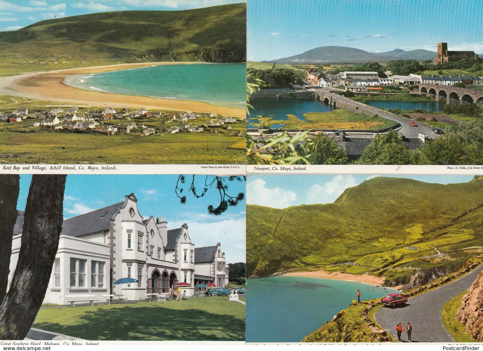 Keem Strand Keel Bay Achill Island Hotel County Mayo 4x Ireland Postcard S - Other & Unclassified