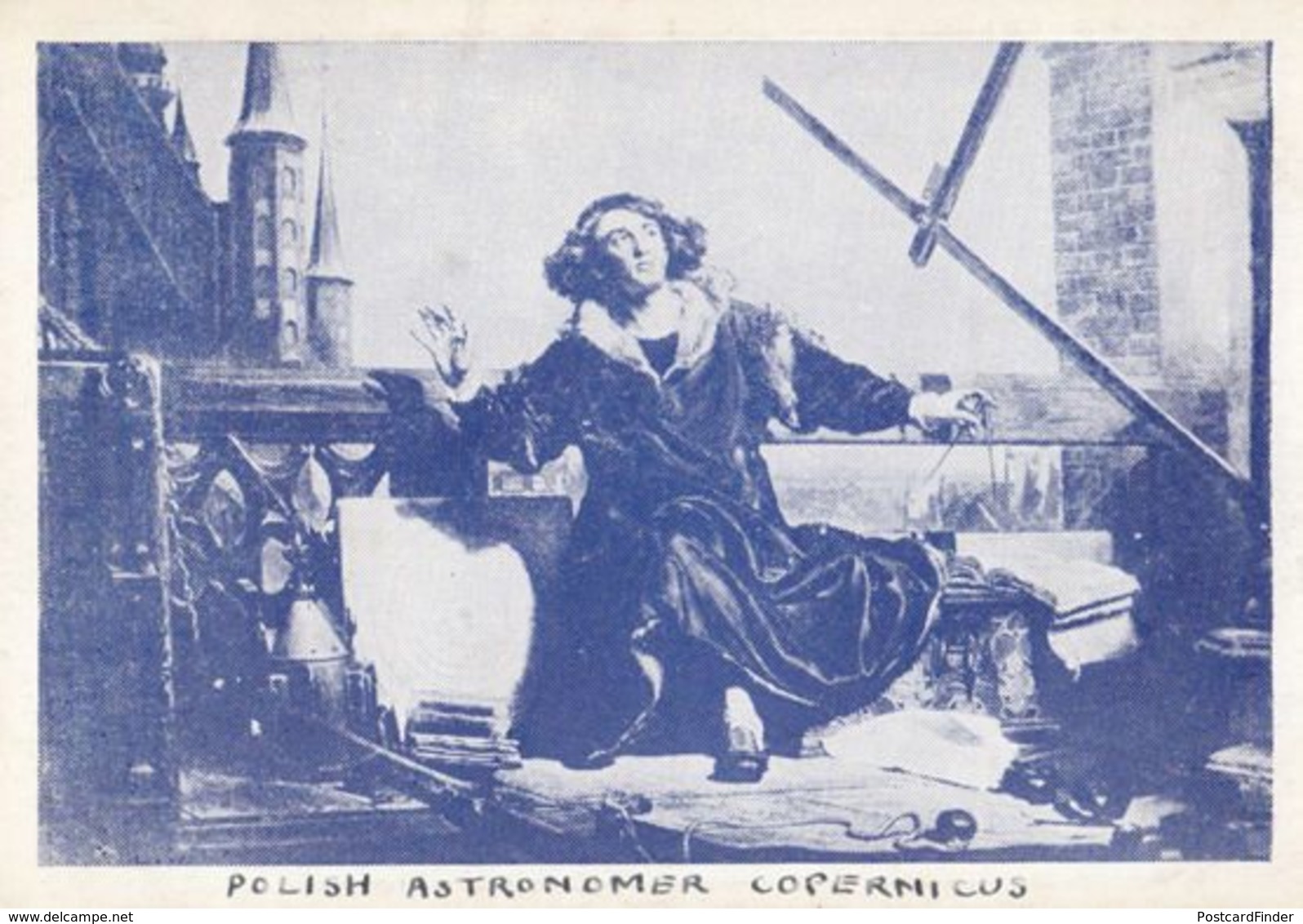 Polish Astronomer Scientist Copernicus Antique Poland Postcard - Poland