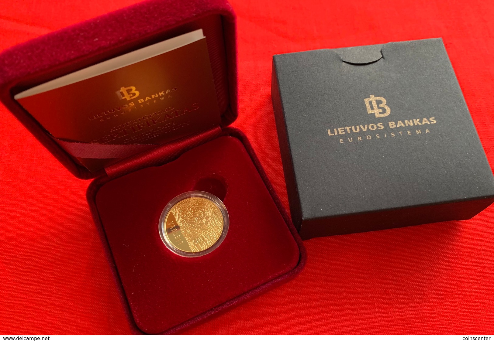 Lithuania 50 Euro 2019 "Movement For The Struggle For Freedom" AU Gold PROOF - Lithuania