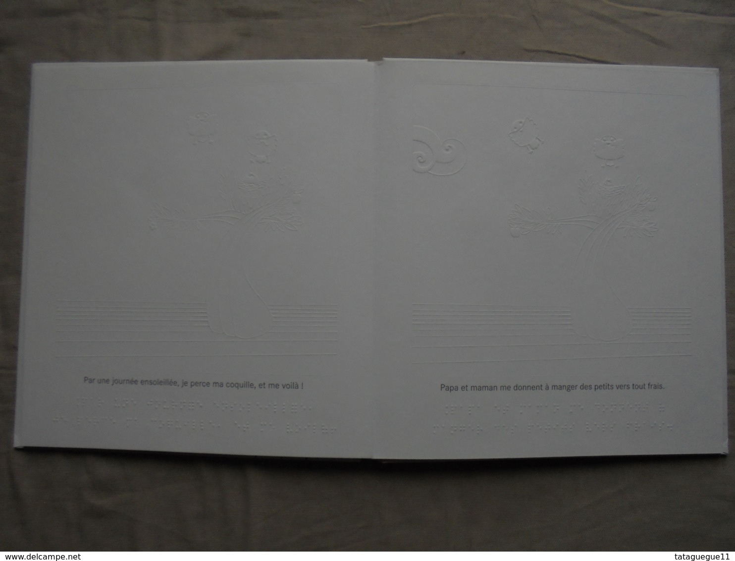 Vintage - Livre En Braille Le Nid Par Stéphanie Tabet Bayard 2008 - Junior