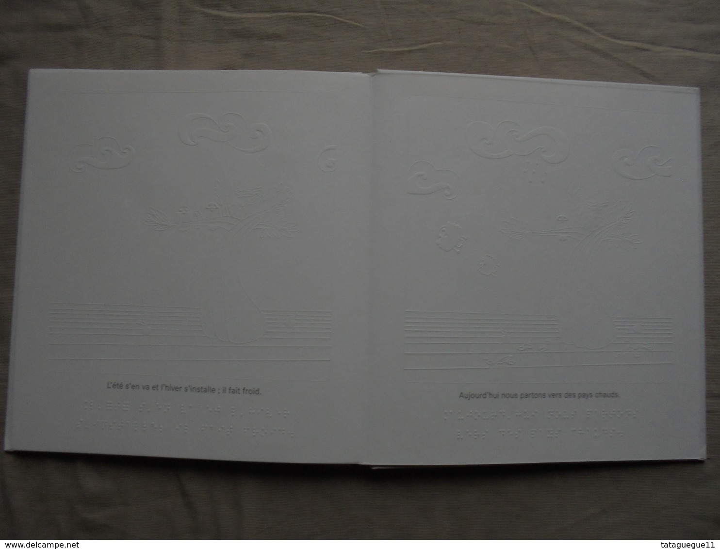 Vintage - Livre en braille Le Nid par Stéphanie Tabet Bayard 2008
