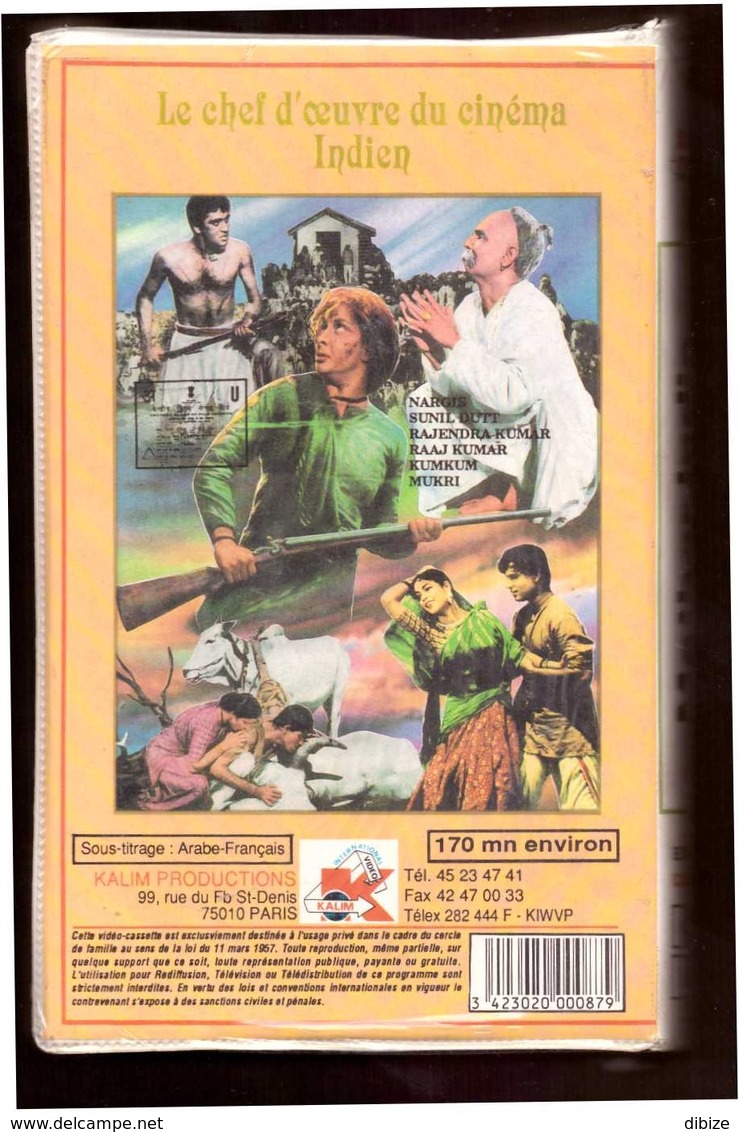 VHS Video. Indian Movie. Mother India. 1957. Nargis. Sunil Dutt. Neuve. Under Blister. - Drama