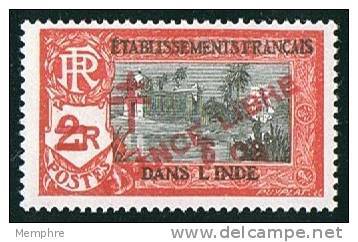 INDE Surcharge «Croix De Lorraine Et FRANCE LIBRE» 6 Ca Sur 2R  Maury  251 ** - Ungebraucht