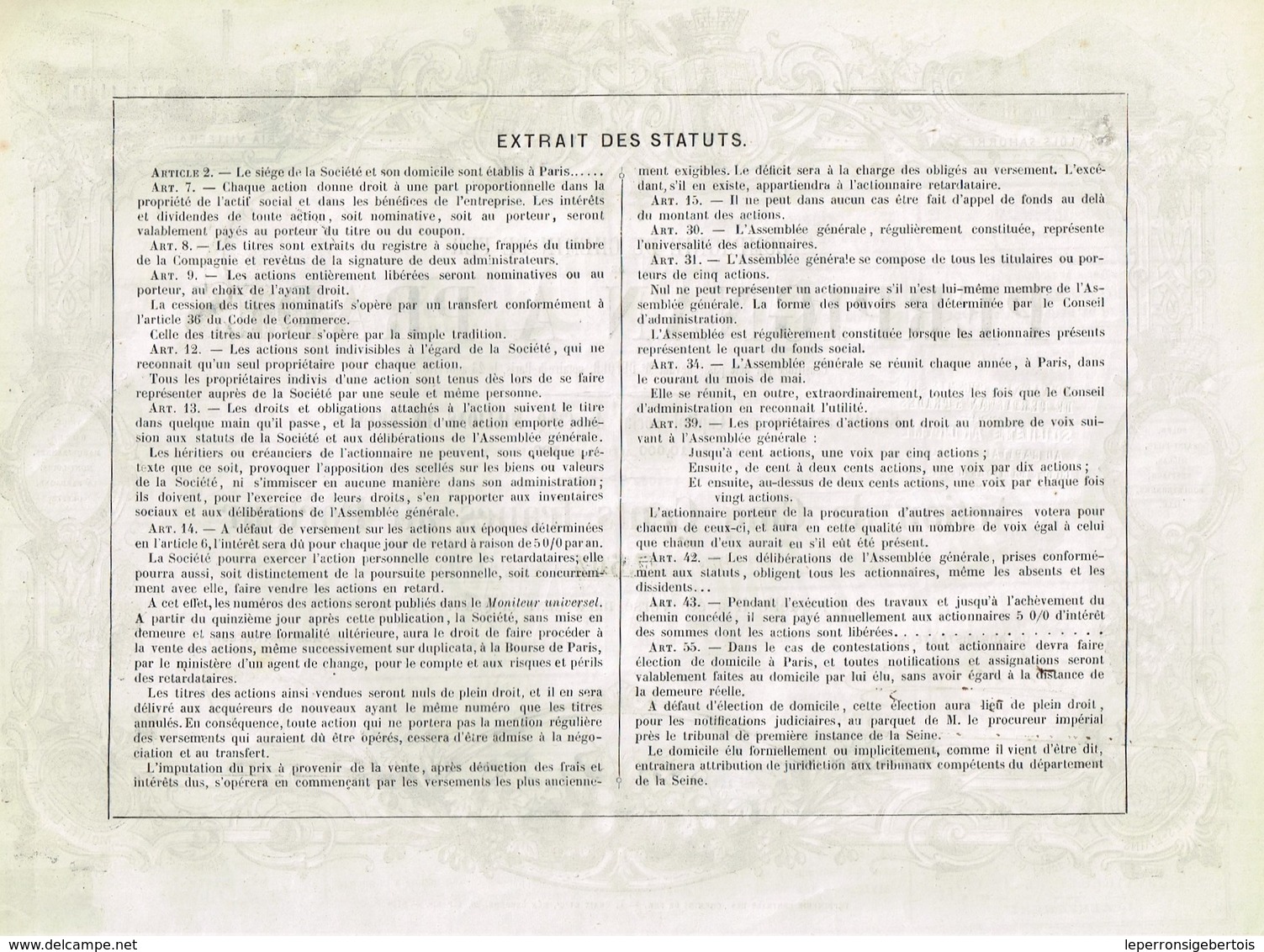 Titre Ancien - Compagnie Du Chemin De Fer De Perpignan à Pradès- Société Anonyme -Titre De 1867- VF - Déco ** - Spoorwegen En Trams