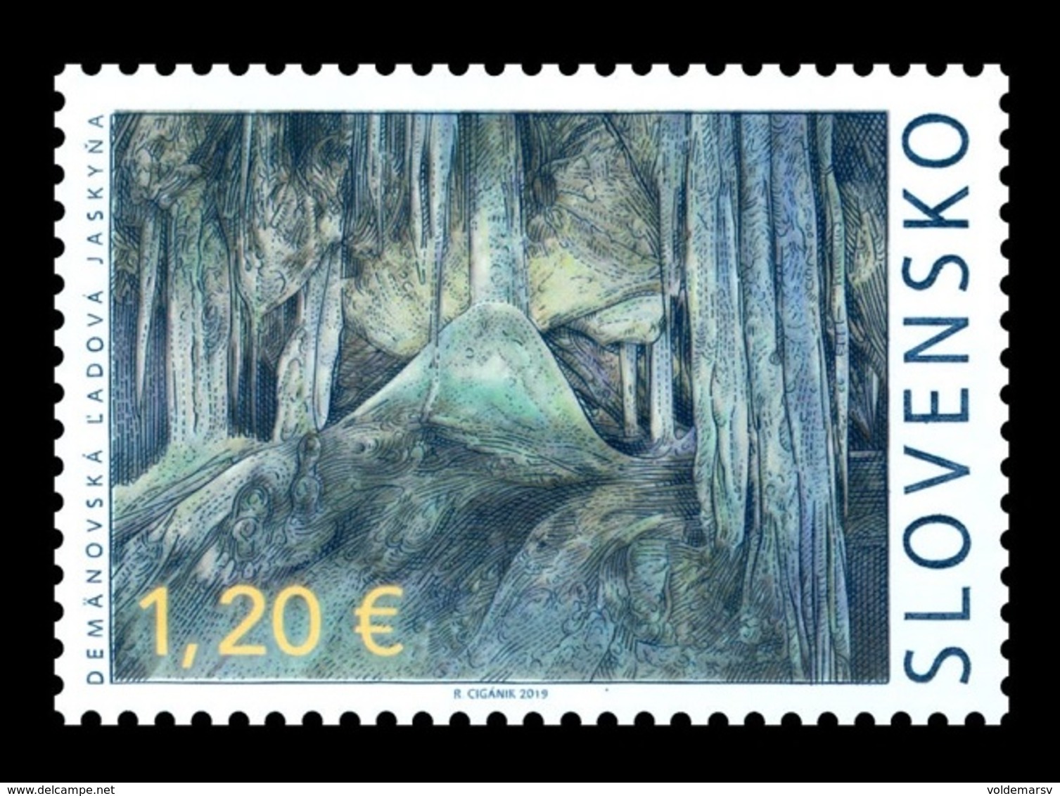 Slovakia 2019 Mih. 876 Beauties Of Our Homeland. Demanovska Ice Cave MNH ** - Neufs