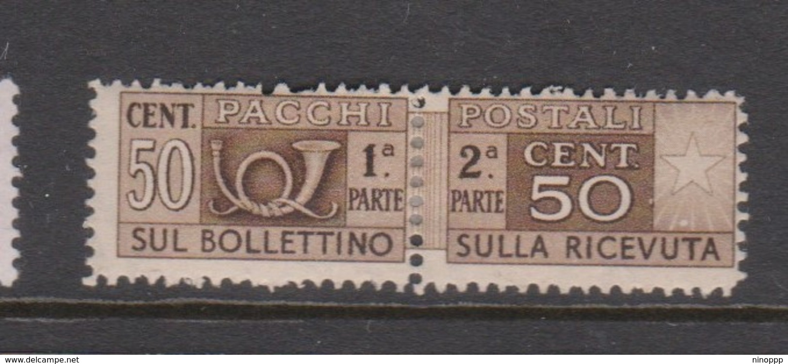 Italy PP 67 1946-51 Parcel Post 50c Brown,mint  Hinged - Postal Parcels