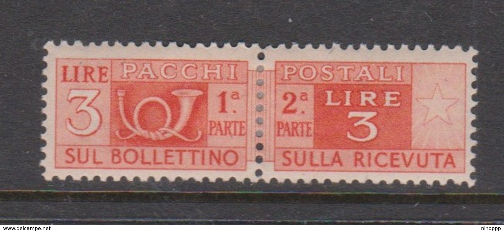 Italy PP 70 1946-51 Parcel Post 3l Orange,mint  Hinged - Postal Parcels
