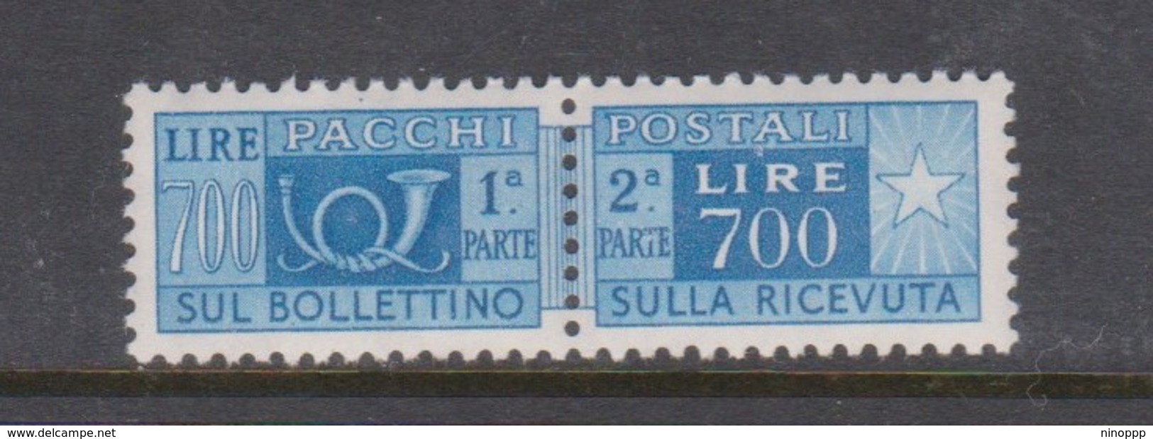 Italy PP 100 1955-79 Parcel Post 700 Lire Azur,mint  Never Hinged - Postal Parcels