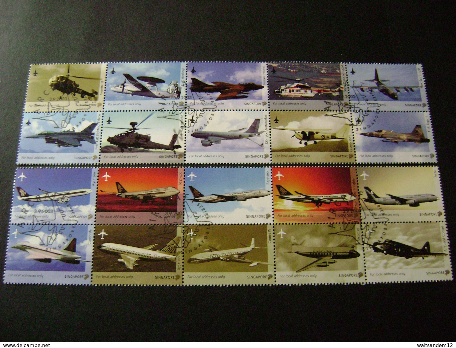 Singapore 2003 Commemorative/special Issues (SG 1262-1271,1273-78,1300-02,1304-07,1309-1328,1351-54) 3 Images - Used - Singapore (1959-...)