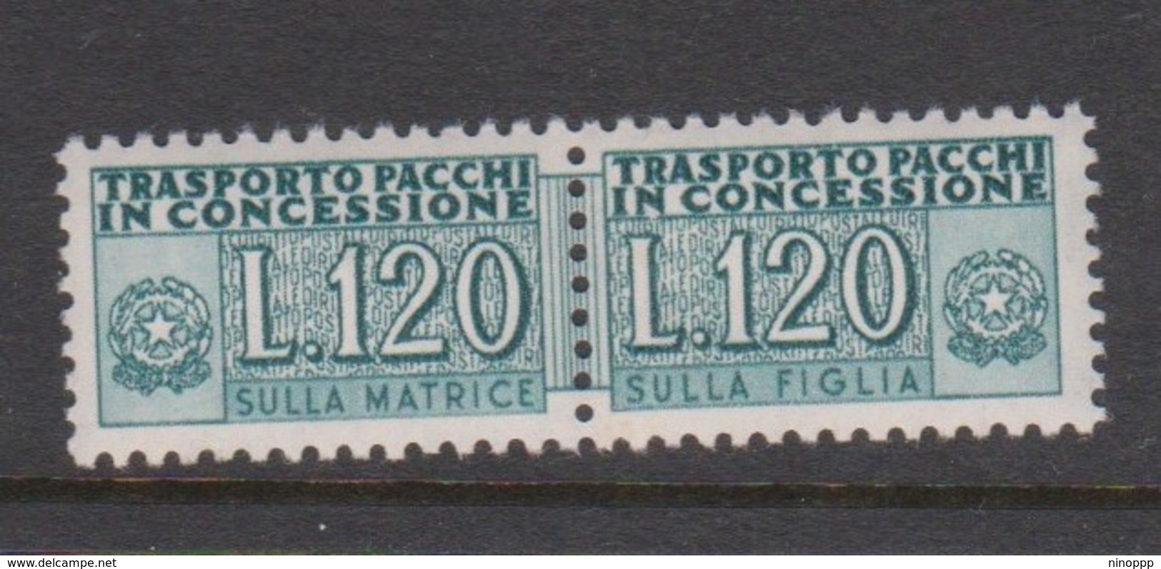 Italy PPD 14 1955-81  Parcel Post Authorized Delivery Stamps,120 Lire,mint Never Hinged - Postal Parcels