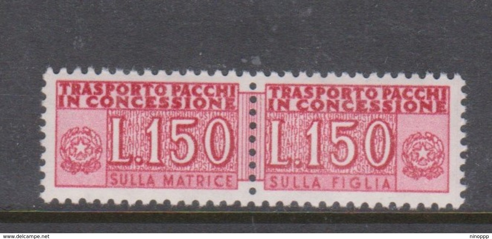 Italy PPD 16 1955-81  Parcel Post Authorized Delivery Stamps,150 Lire,mint Never Hinged - Postal Parcels