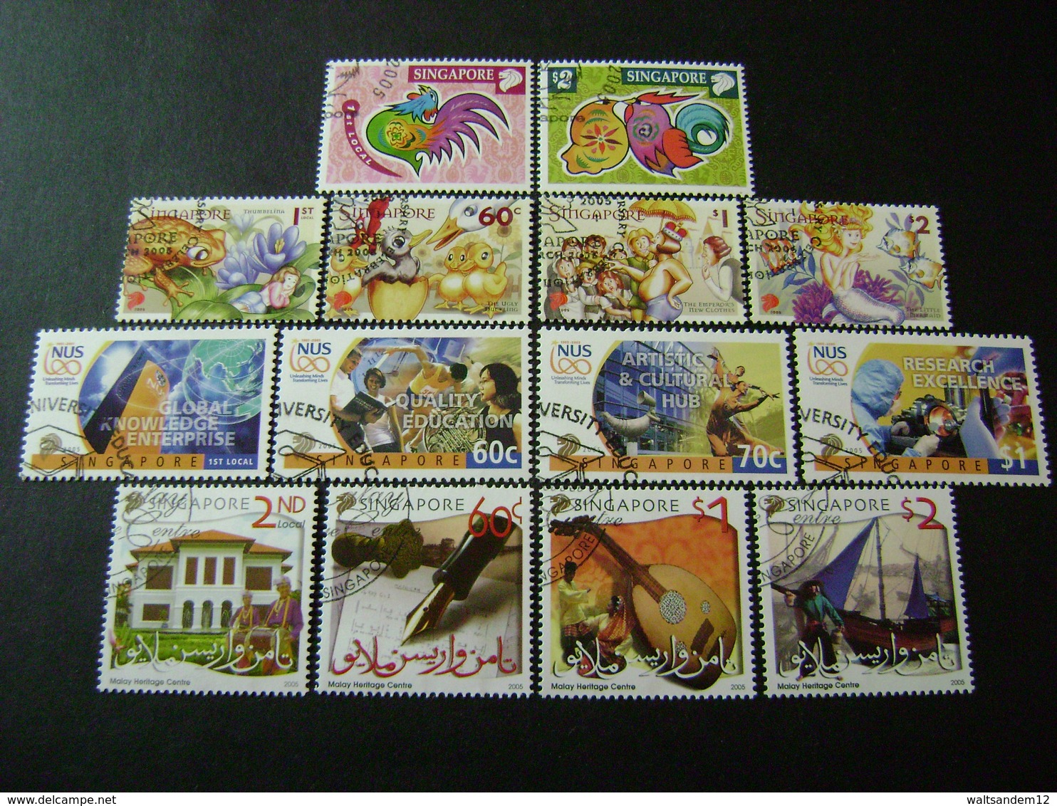 Singapore 2005 Commemorative/special Issues (SG 1449-1450, 1461-1464, 1466-1521, 1563-1566, 1568-1571) 3 Images - Used - Singapur (1959-...)