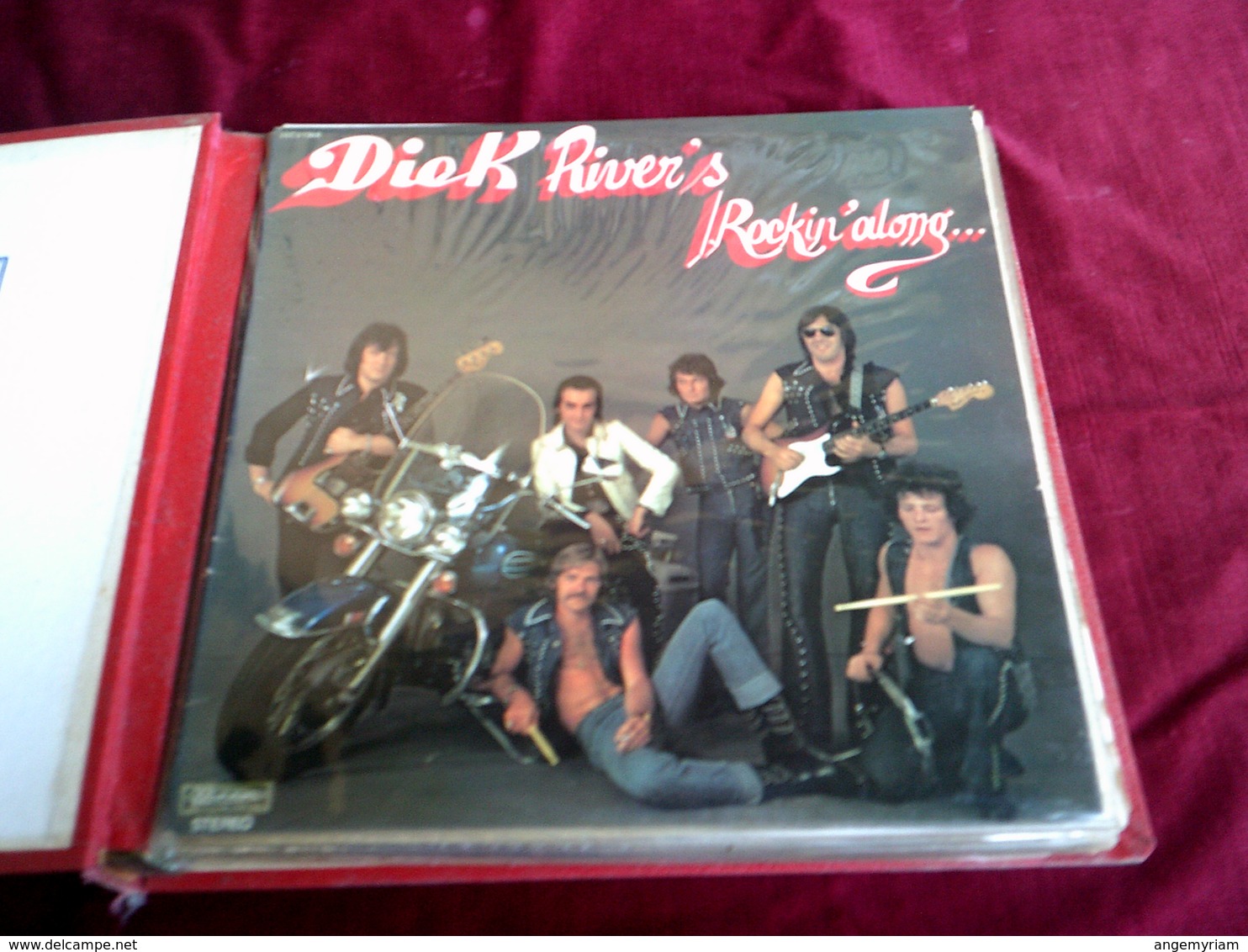 Classeur Avec Disques Vinyle De Dick Rivers Total 9 / 33 Tours + 1/ 33 TOURS DOUBLE - Colecciones Completas